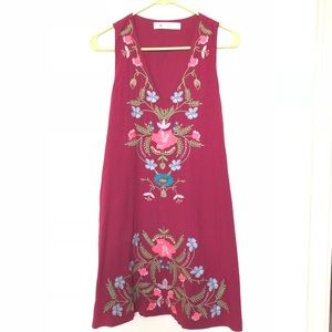 Embroidered dress with stunning embroidery NWT
